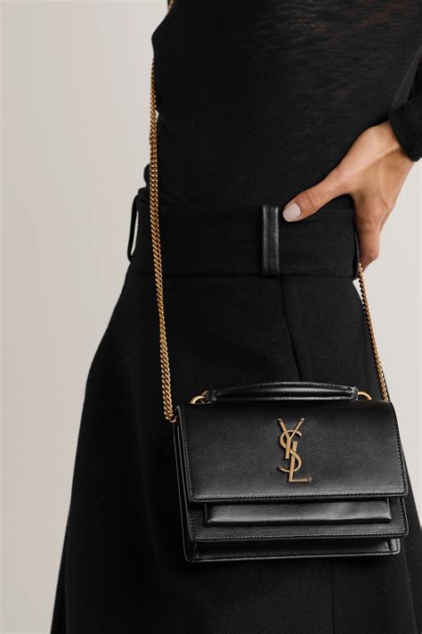 sunset medium ysl crossbody bag in smooth leather|ysl sunset bag review.